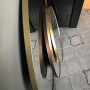 Круглое зеркало в латунной раме Кингхэм в интернет-магазине «Зеркала с подсветкой» фото